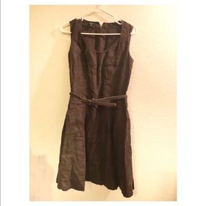 Talbots petites pure Irish linen dress with belt